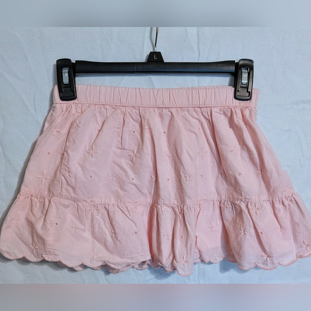 GAP Kids Blush Pink Embroidered Lace Skirt